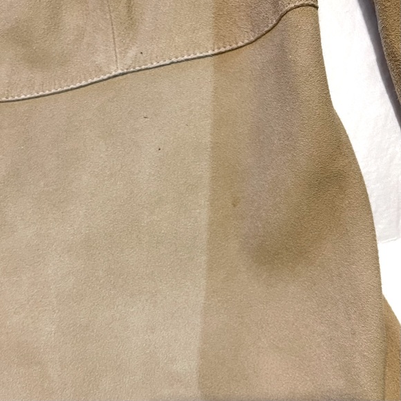 Theory Boho Leather Top with two leather corded bows Size M - Carmel color - Picture 16 of 17